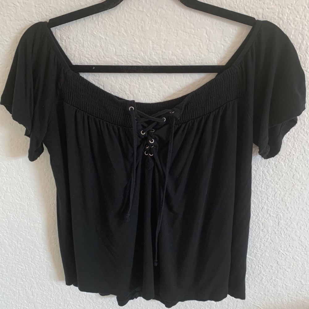 american eagle off the shoulder top